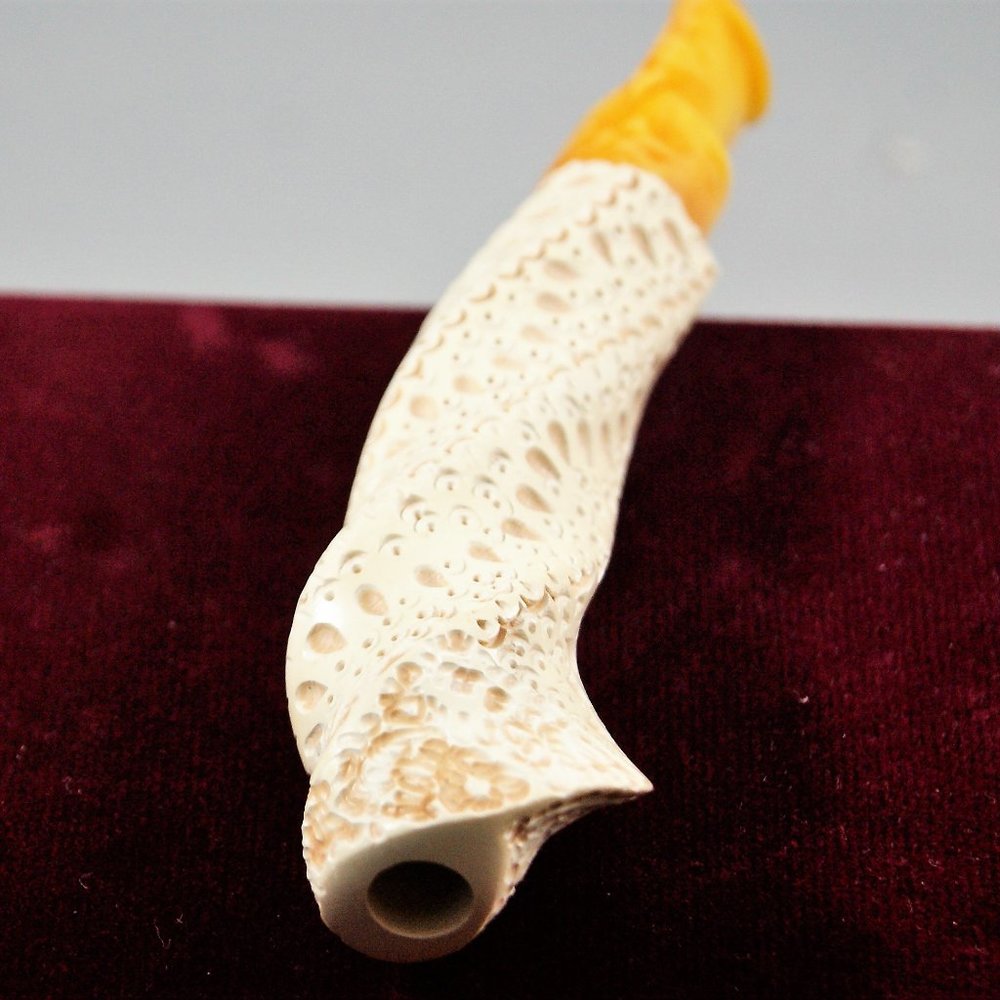 Meerschaum Cigarette Holder | White - Handmade